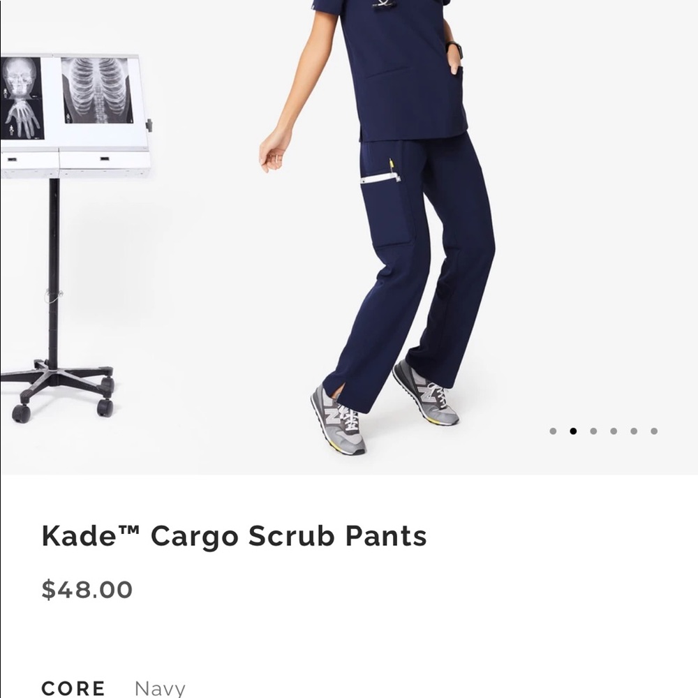 Kade cargo Figs scrub pant. Navy blue size XS